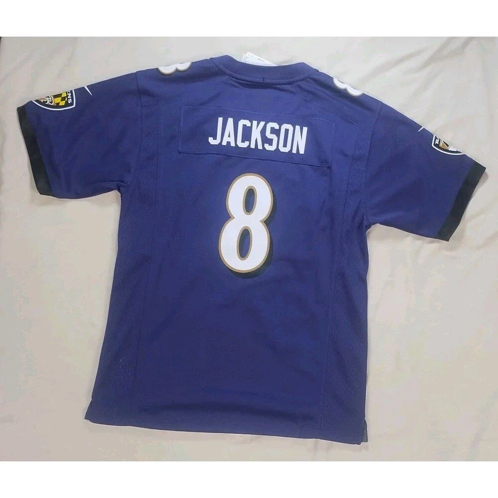 Nike Baltimore Ravens Lamar Jackson Jersey Youth Size Large NEW